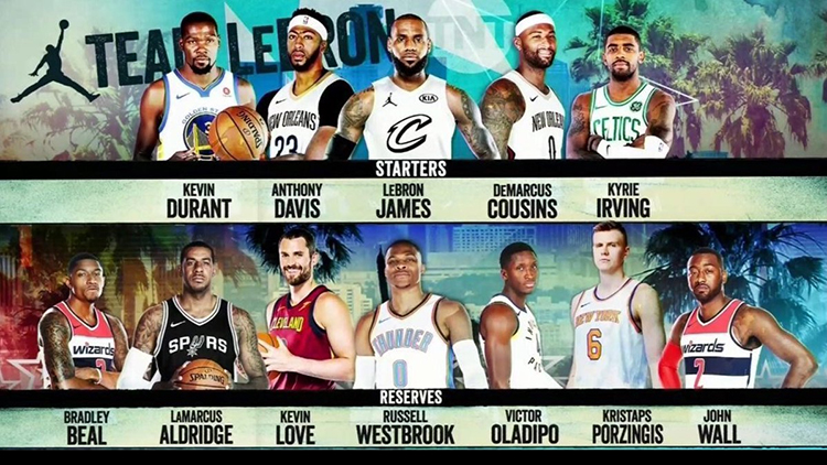 NBA All Star 2018 Team LeBron James photo credit NBA