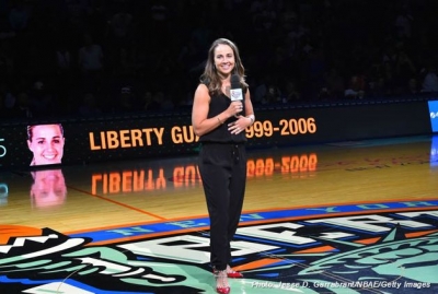 Becky Hammon inducted into the New York Liberty&#039;s Ring of Honor