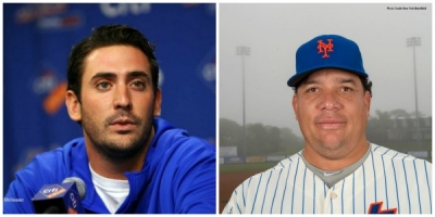 New York Mets pitchers Matt Harvey and Bartolo Colon
