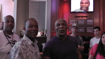 Photo left to right: Author George Willis and former heavyweight boxing champion Mike Tyson